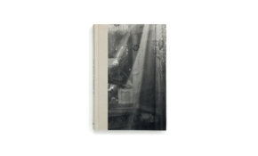 Book cover with black and white photograph of ethereal drapery.