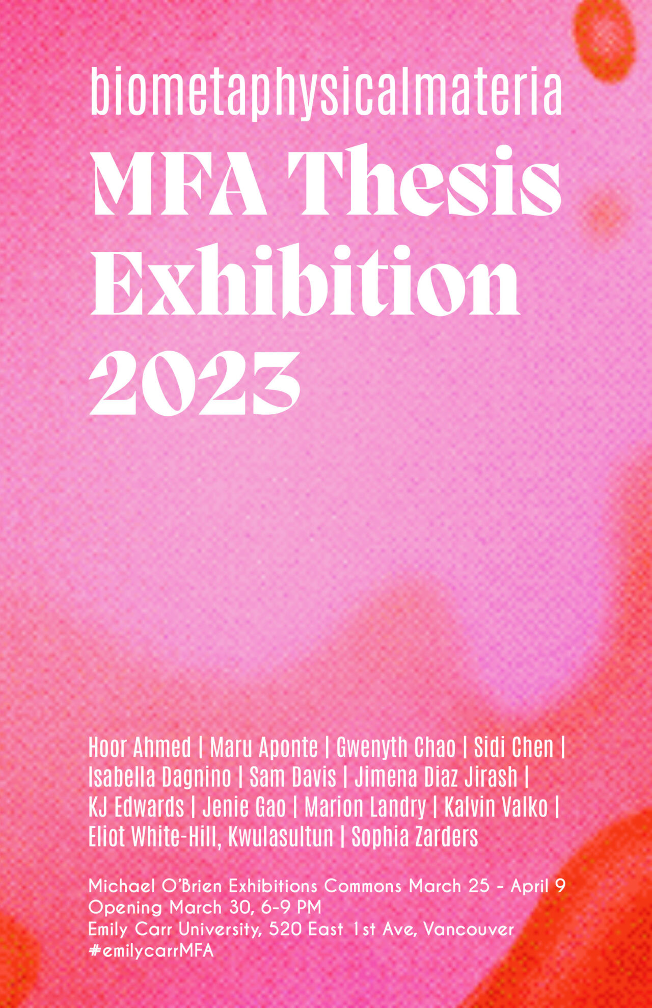 MFA Thesis exhibition Poster47