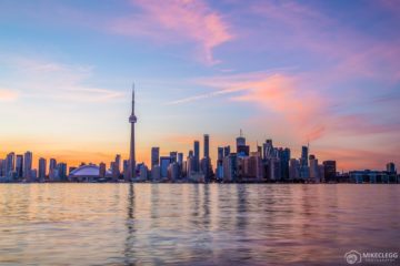 Toronto Skyline at Sunset