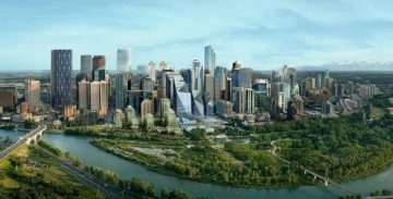 Calgary future skyline render