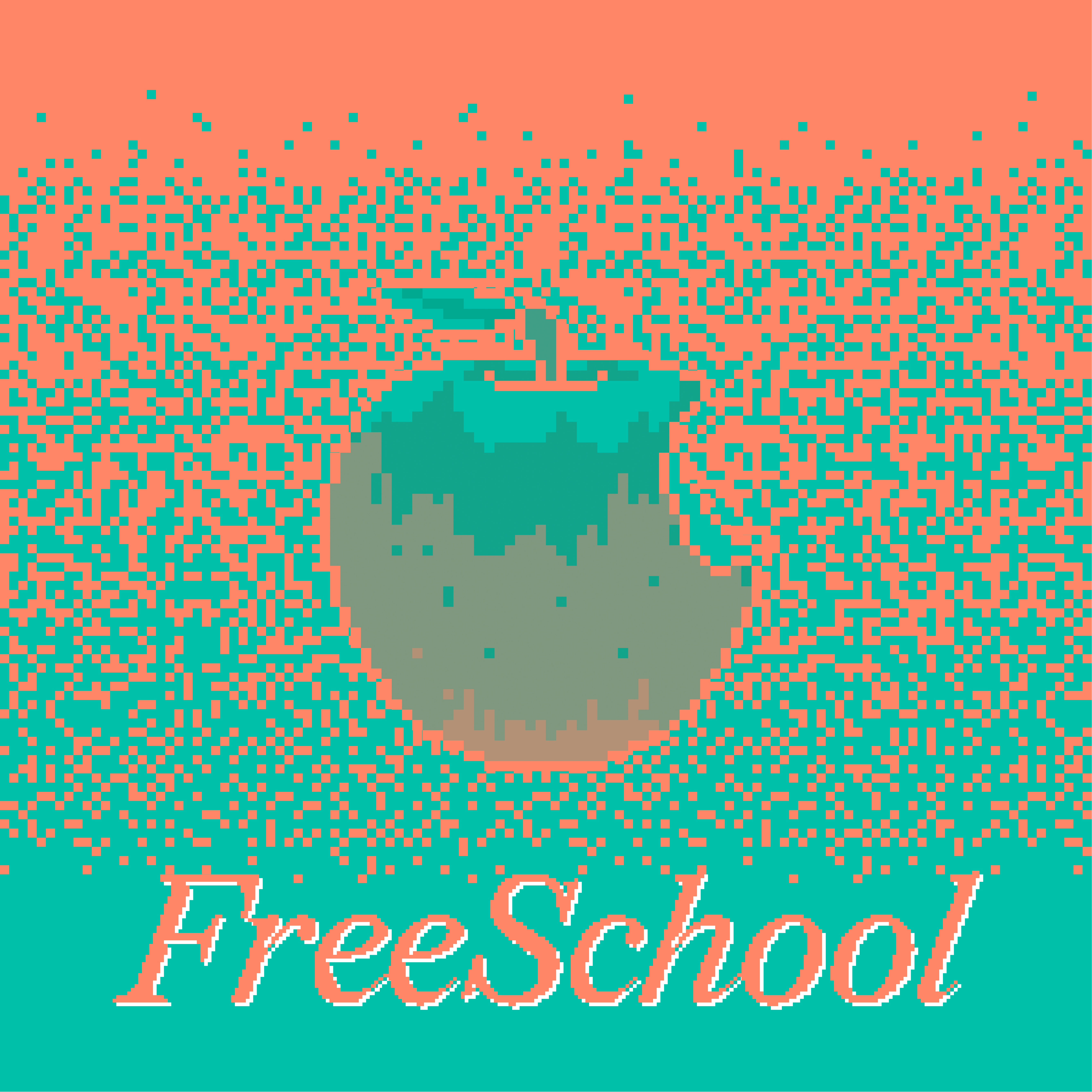 Free School Social Media Graphic Orange Teal