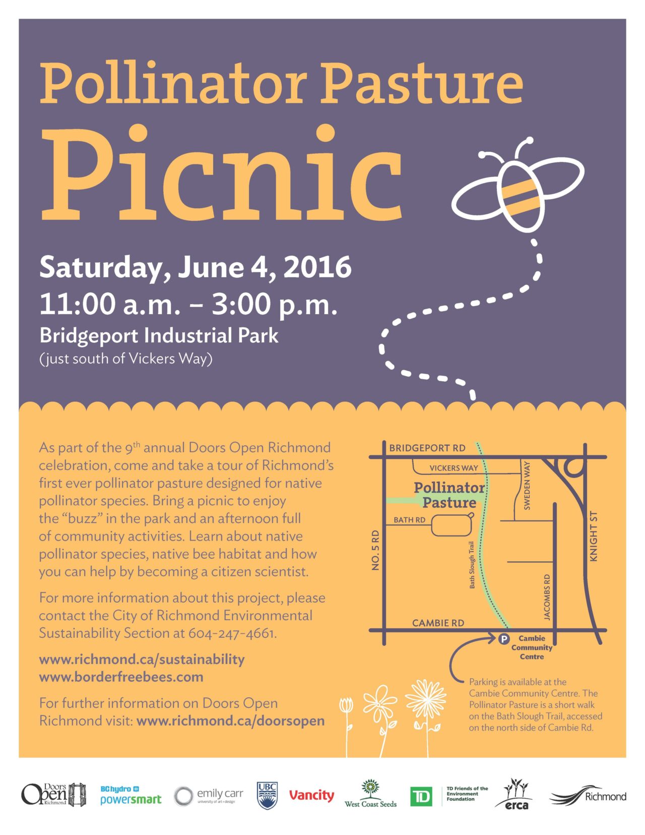 Pollinator Pasture Picnic Poster Letter Size 1