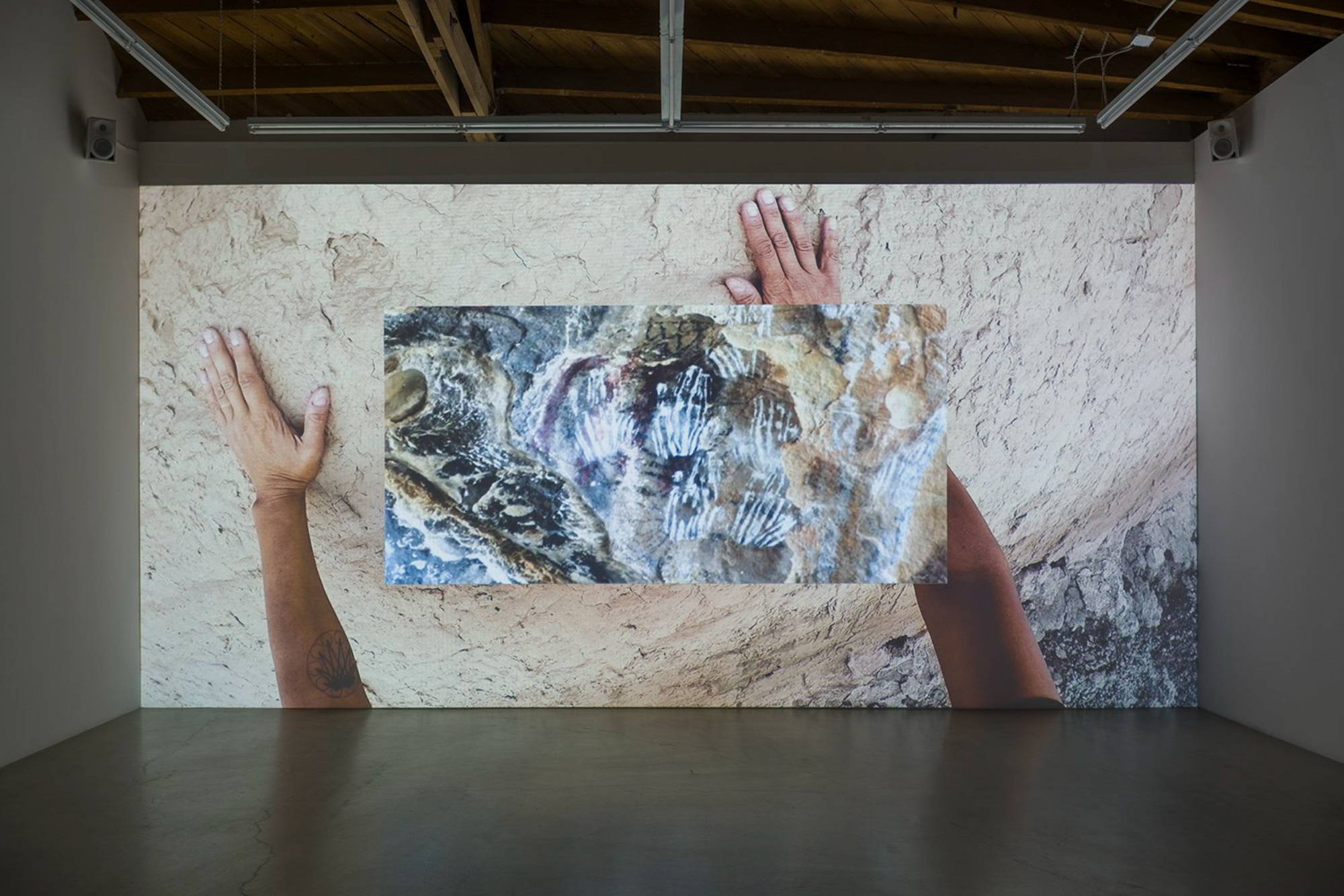 An installation view of Christine Howard Sandoval's 'Niniwas – to belong here'