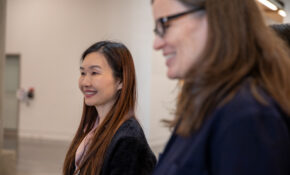 Minister of Post-Secondary Education and Future Skills Anne Kang and President + Vice-Chancellor Trish Kelly