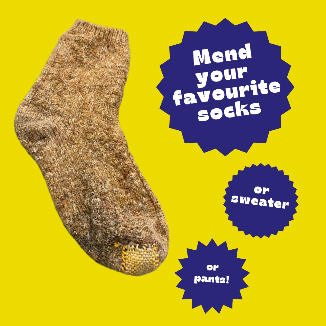 Mended sock