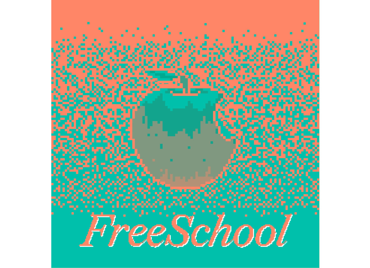 Free School Social Media Graphic Orange Teal WEB