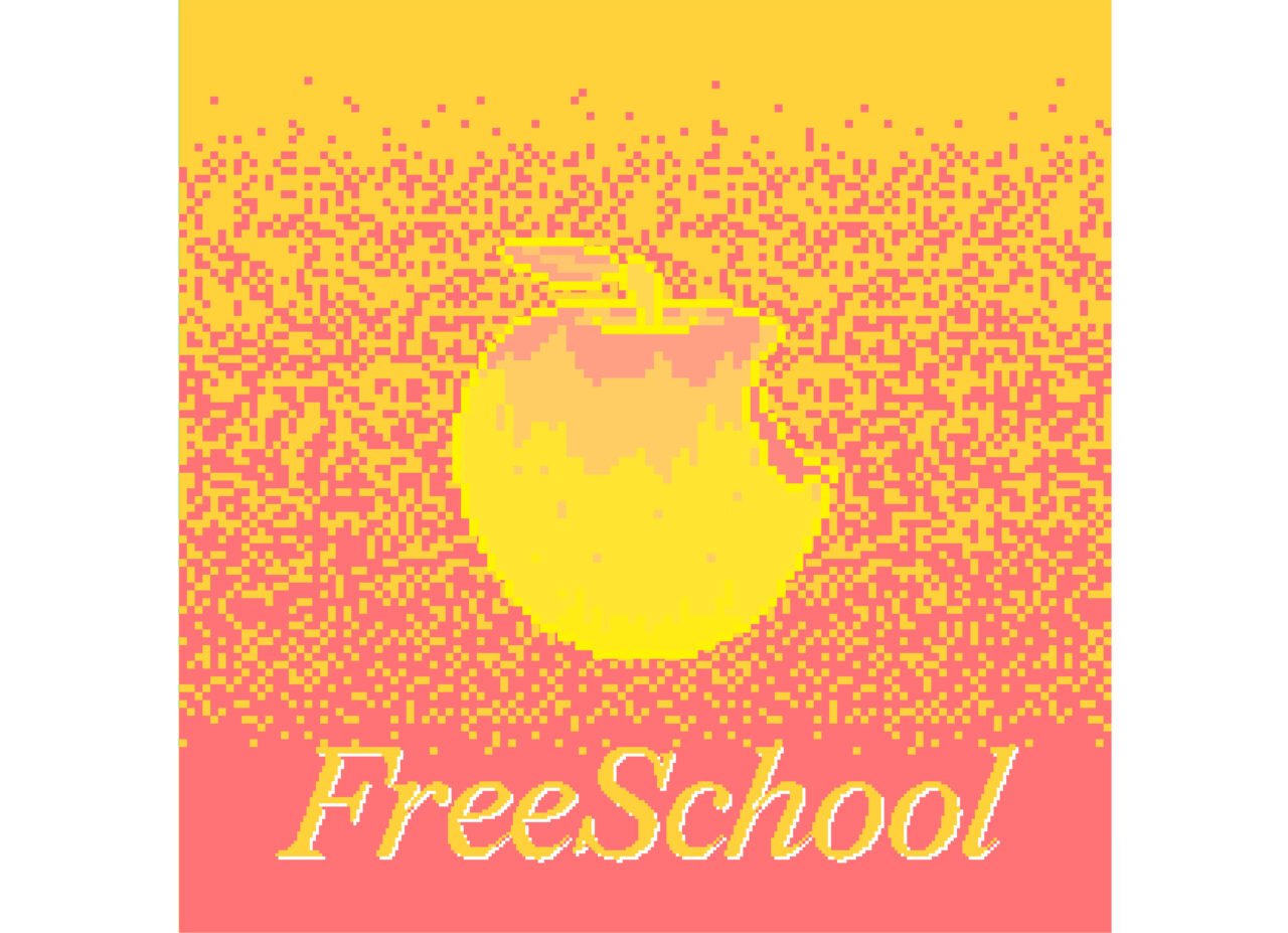 Free School Social Media Graphic Yellow Pink WEB