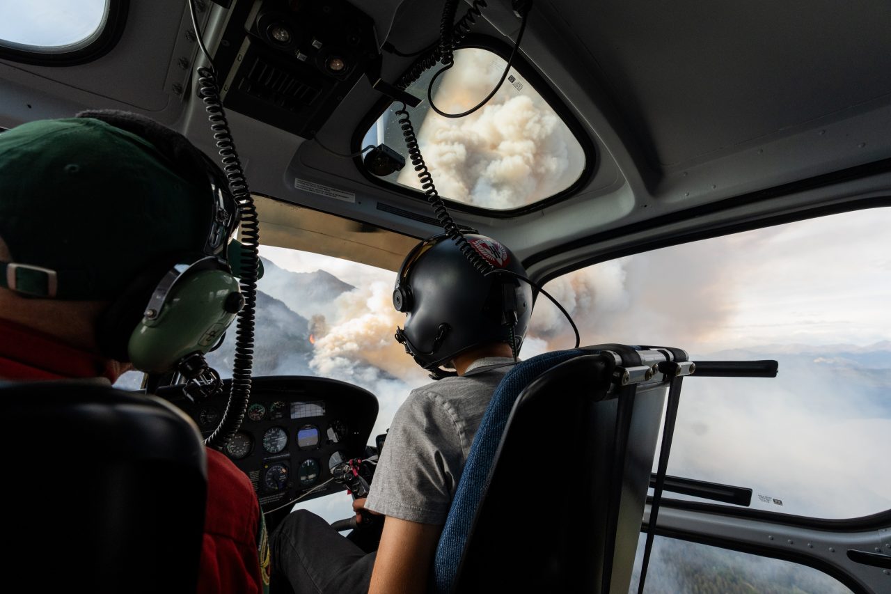 Wildfire Ep4 Interior heli while in flight Photo by Anatole Tuzlak 3840x2560