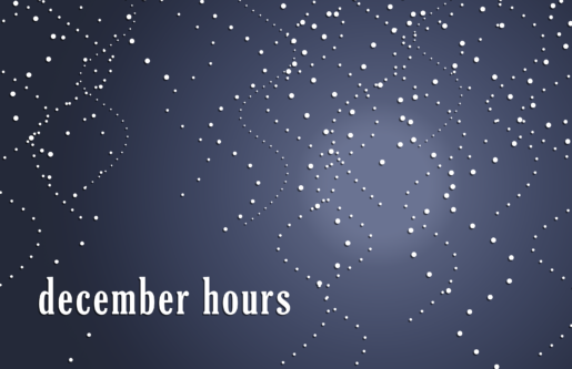 December hours website