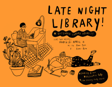 Late Night Library poster