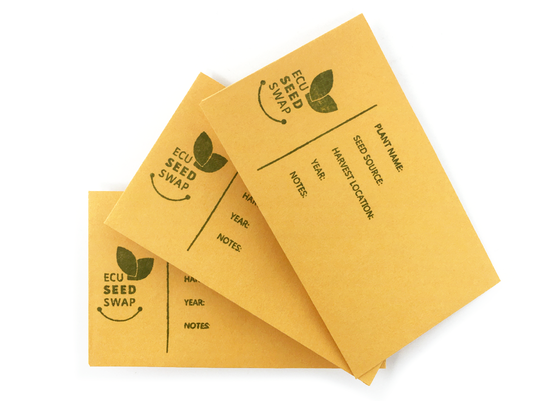 ECU Library seed swap envelopes